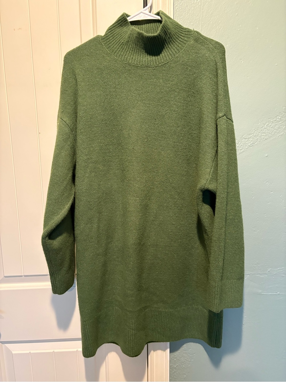 Zara Olive Green Mini Dress Sweater